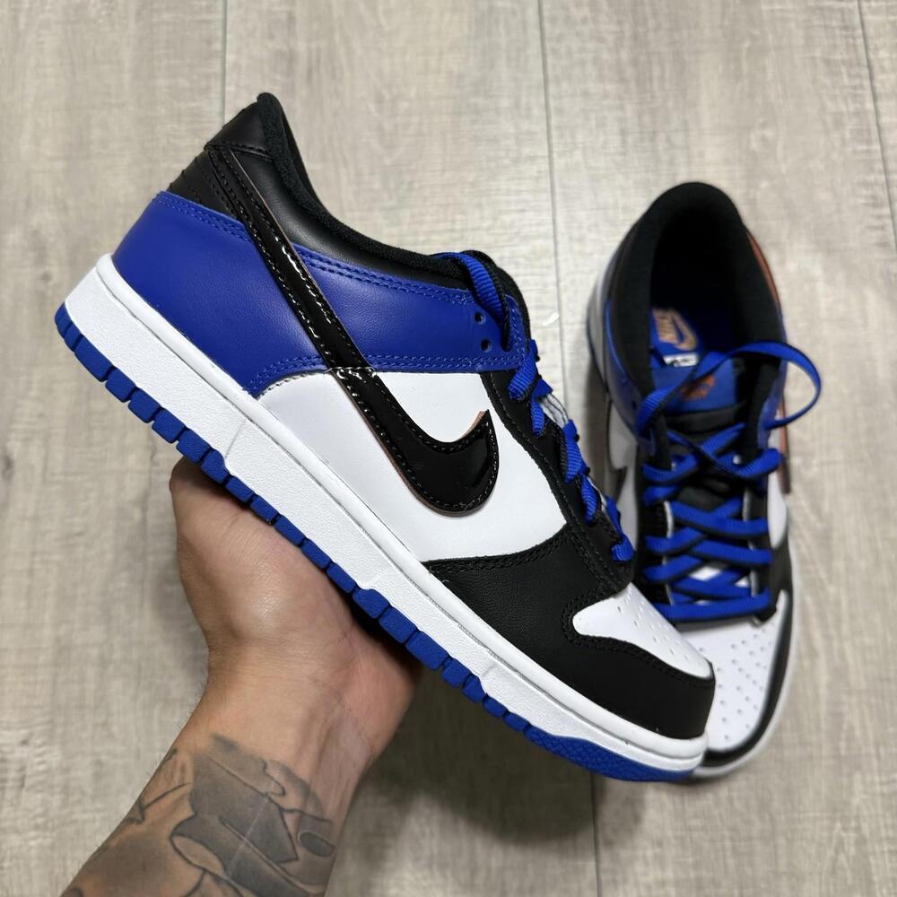 Nike Men’s Low-Top Athletic Sneakers in Black, White & Blue